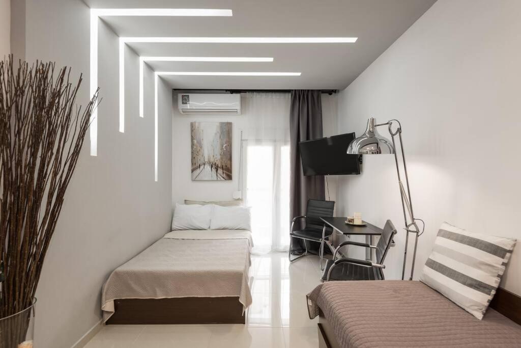 Modern Office Apartment.Wifi,2A/C,Luxury Fur/Tures سالونيك المظهر الخارجي الصورة